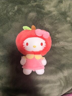 Hello Kitty Apple Costume Plush - Red and Pink